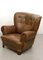 Vintage Danish Club Chair in Leather, Image 9