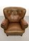 Fauteuil Club Vintage en Cuir, Danemark 10