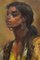 Chica romaní, mediados del siglo XX, óleo sobre lienzo, enmarcado, Imagen 4