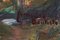 Jesus Fernandez Bautista, Gondole in Venice, Mid-Century, XX secolo, Olio e acquerello su carta, Incorniciato, Immagine 7