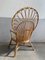 Fauteuil Paon Mid-Century en Bambou, Italie 5