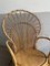 Italian Mid-Century Modern Bamboo Peacock Armchair, Image 3