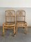 Mesa y sillas italianas Mid-Century modernas de bambú, años 70. Juego de 3, Imagen 14