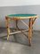 Mid-Century Modern Italian Bamboo Table & Chairs, 1970s, Set of 3 5