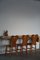 Primitive Dänische Heart Stühle aus massivem Pinienholz, 1950er, 6er Set 12