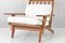 GE 375 Armchairs by Hans J. Wegner for Getama, Denmark, 1969, Set of 2, Image 11