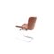 Cognacfarbene RH-304 Esszimmerstühle aus Leder von Robert Hausmann für De Sede, 4er Set 5