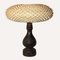 Brutalistische Tischlampe mit Mushroom Schirm von Temde, Schweiz, 1960er 5