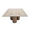 Sculptural Travertine Dining Table, 1970s 1