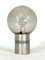 Mid-Century Tischlampe aus Aluminium & Bullicante Glas von Stilux Milano 1