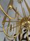 Lampadario Astrolab in ottone di Gaetano Sciolari, Italia, anni '70, Immagine 3