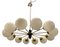 Large Italian Opaline Glass Sputnik 12-Light Chandelier 6