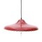 Red Up and Down Chandelier, 1950s 5