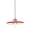 Red Up and Down Chandelier, 1950s 3