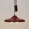 Red Up and Down Chandelier, 1950s 6