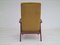 Danish Teak & Wool High-Backed Armchair with Fold-Out Footrest, 1970s 11