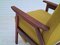 Danish Teak & Wool High-Backed Armchair with Fold-Out Footrest, 1970s 13