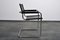 Poltrone S34 in pelle nera di Mart Stam & Marcel Breuer per Linea Veam, anni '70, set di 10, Immagine 5