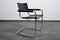 Fauteuils S34 en Cuir Noir par Mart Stam & Marcel Breuer pour Linea Veam, 1970s, Set de 10 1