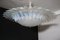 Iridescent and White Murano Glass Chandelier from Barovier and Toso 1