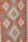 Turkish Red and Pastel Color Kilim Rug, Image 2