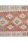 Turkish Red and Pastel Color Kilim Rug 4