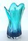 Twisted Turquoise Murano Glass Vase 3