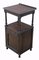 Antique Carved Oak Washstand Bedside Table, 19th Century 1