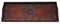 Antikes östliches Padauk Tablett aus Messing & Kupfer mit Intarsien, 1900er 1
