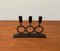 Vintage Metal Brutalist Candleholder 12