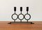 Vintage Metal Brutalist Candleholder 1