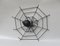Schwarze Wanddekoration Spider aus Eisen, 1950er 6