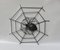 Schwarze Wanddekoration Spider aus Eisen, 1950er 5