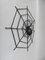 Black Iron Wall Decoration Spider, 1950s 1