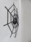 Araña decorativa de pared de hierro negro, años 50, Imagen 3