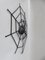 Black Iron Wall Decoration Spider, 1950s 3