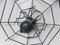 Schwarze Wanddekoration Spider aus Eisen, 1950er 7