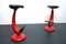 Heavy Industrial Metal Stools with Bicycle Saddle, 1980s, Set of 2 2