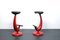 Heavy Industrial Metal Stools with Bicycle Saddle, 1980s, Set of 2 14