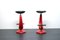 Heavy Industrial Metal Stools with Bicycle Saddle, 1980s, Set of 2 5