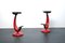 Heavy Industrial Metal Stools with Bicycle Saddle, 1980s, Set of 2 17