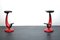 Heavy Industrial Metal Stools with Bicycle Saddle, 1980s, Set of 2 9