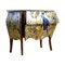 Rococo 2-Drawer Chest with Christian Lacroix Gold Design 3