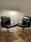 EA 207 Armchairs in Black Leather by Charles & Ray Eames for Vitra, Set of 2, Image 3