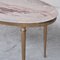 Tavolino da caffè Mid-Century in ottone e marmo, Immagine 3