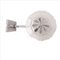 Art Deco Silver Chrome and Frosted Glass Wall Sconce, Image 2