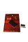 Schreibblock aus Messing mit rotem Samt, 19. Jh., Tintenfass, Schreibblock & Stift aus Glas 5