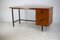 Wood and Steel Desk, France, 1960 9