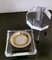 Scrivania o tavolino da caffè in vetro acrilico e ottone, Italia, set di 2, Immagine 5