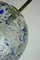 Mid-Century Blue Glass Brass Hanging Lamp by Doria Leuchten 2